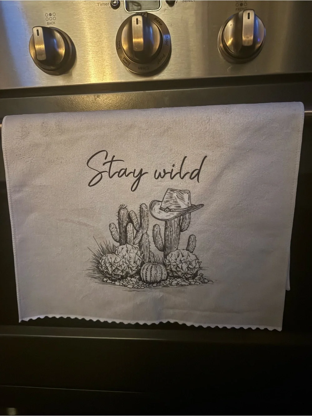 Howdy Desert Cowboy Cotton Kitchen Towels - Set of 6